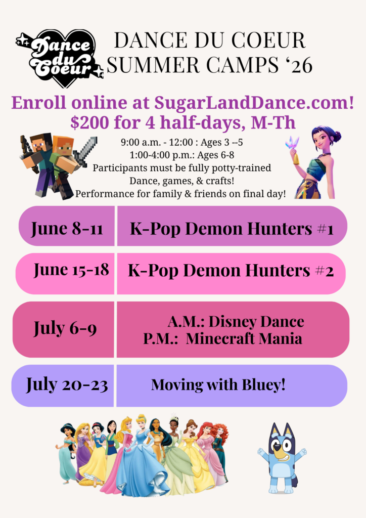 Sugar Land 2026 Summer schedule